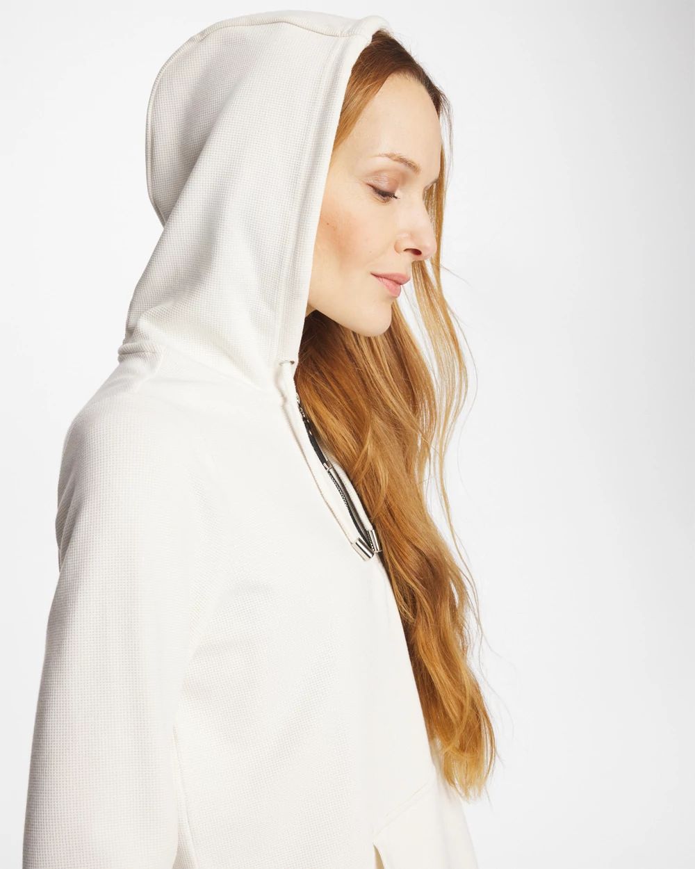 CHICO オフホワイト　パーカー Zenergy® Soft Waffle Hooded Top | Chico's